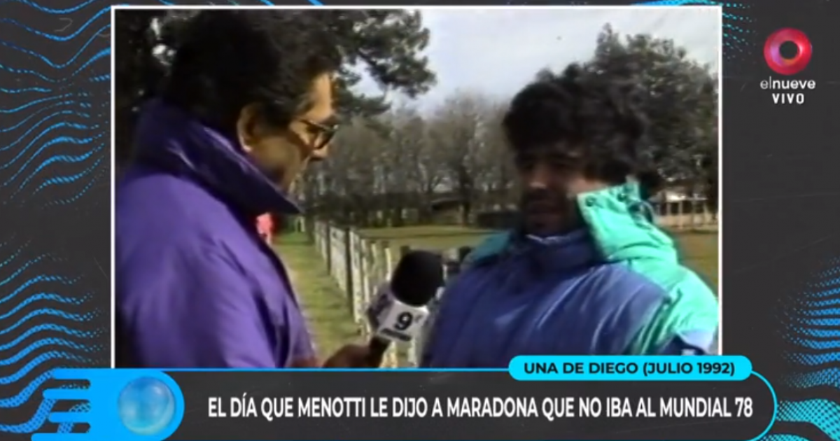 Una De Diego El Día Que Menotti Le Dijo A Maradona Que No Iba Al Mundial Del ´78 Canal 9 